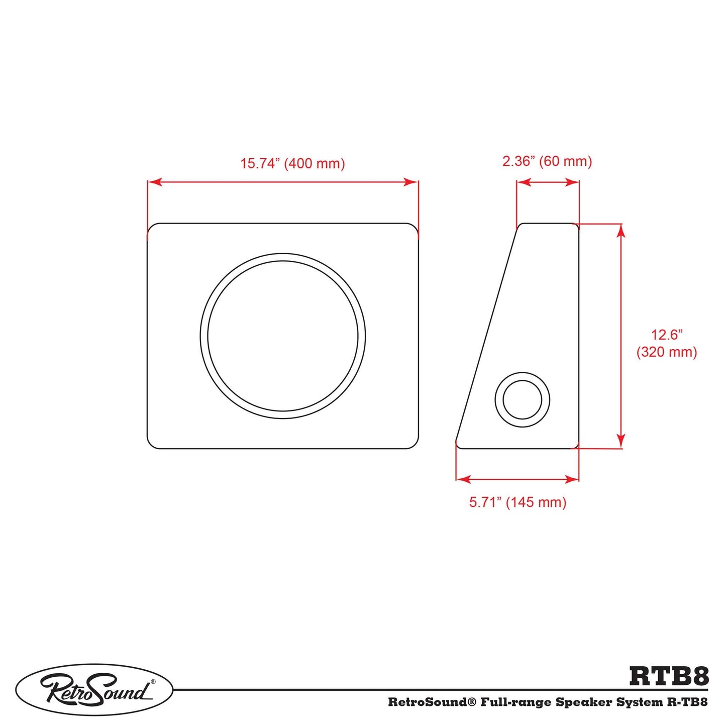 1955-1959 GMC Truck Full-range Speaker System