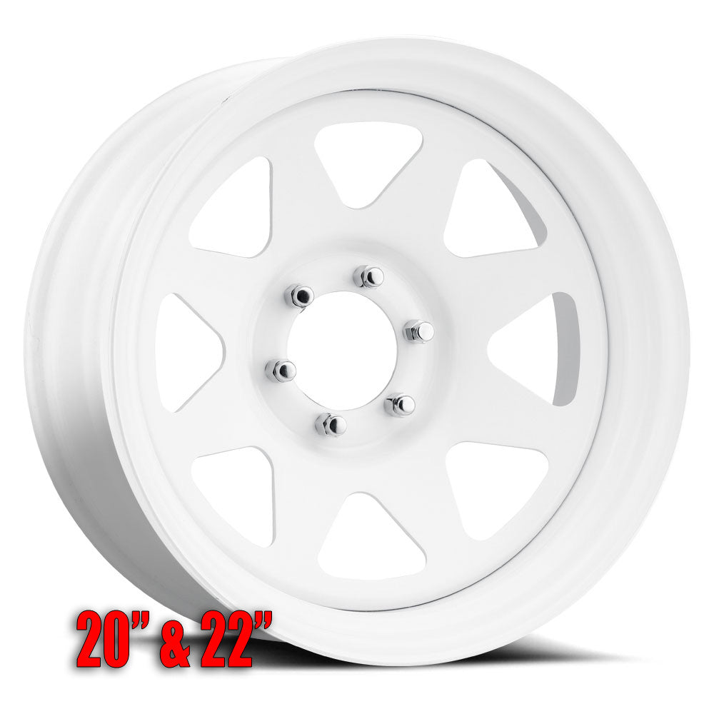 U.S. Wheel 8-Spoke (Series 70) - White