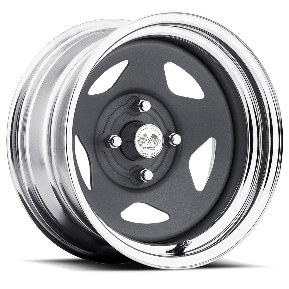 U.S. Wheel Star (Series 021) - Gunmetal & Chrome