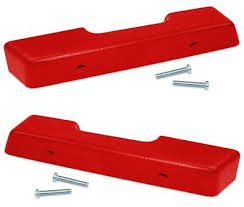 *1972 Chevrolet Truck; Armrest Pads - Red, Pair