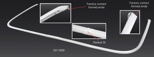 *1966-67 GM A-Body Convertible; Pinchweld Molding, Closed Ends