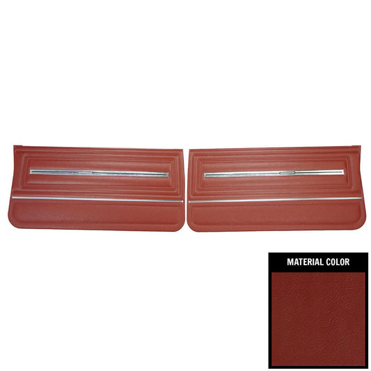 *1966 Chevrolet Chevelle; Pre-Assembled Front Door Panels - Red
