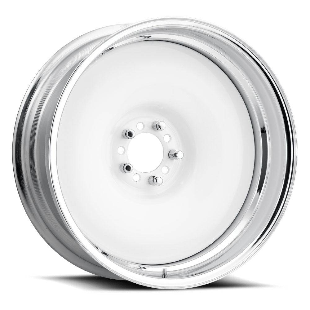 U.S. Wheel Smoothie (Series 515) Extended Sizing - White & Chrome