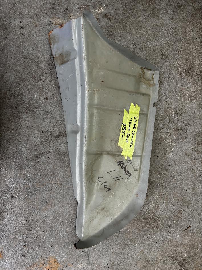 *1967-68 Chevrolet Camaro; Trunk Drop Panel - Driver