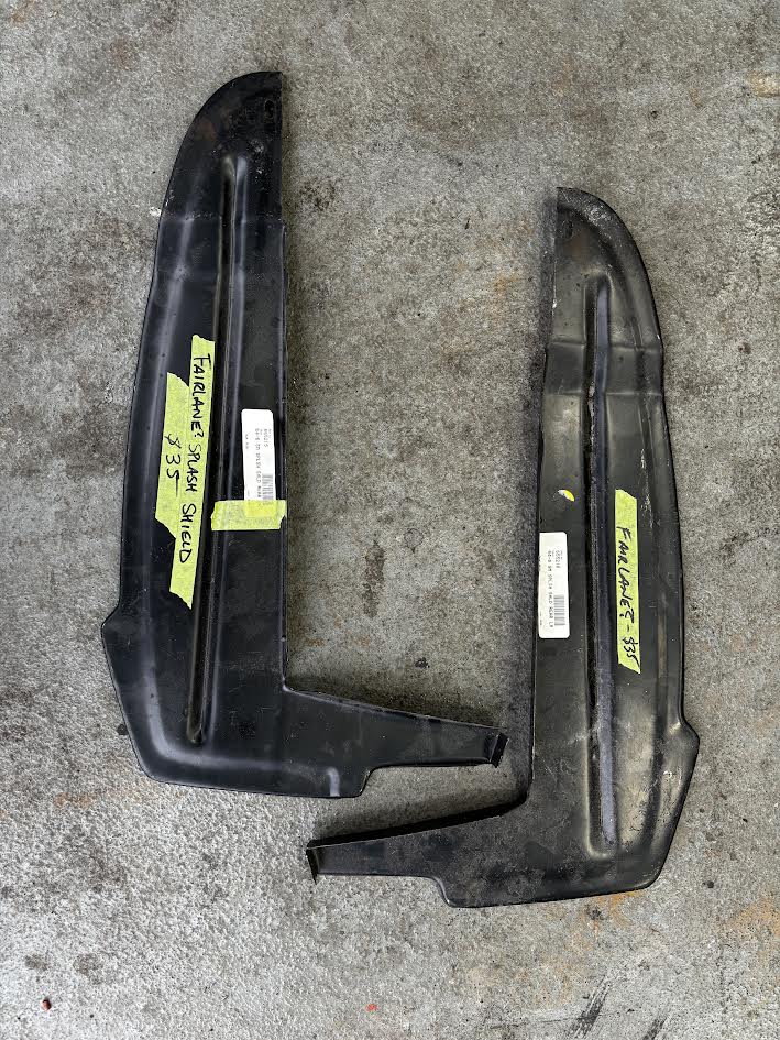 *1965-66 Ford Mustang; Rear Splash Shields - Pair
