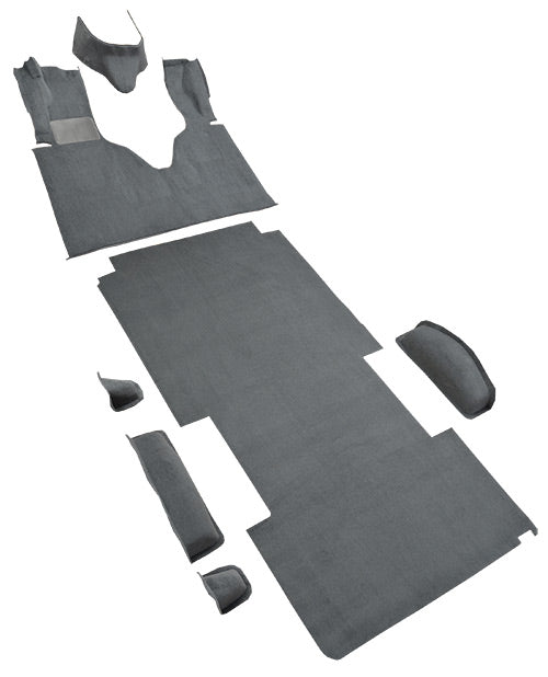 1975-1983 Ford E-150 Econoline Ext With Engine Cover Fits 148 Wheel Base Complete 877 Dove Gray / 8292 Cutpile Mass
