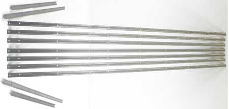 *1967-72 Chevrolet, GMC, 1/2 & 3/4 Ton, Fleetside, Longbed; Bed Strip Set (11pcs) - Raw Steel