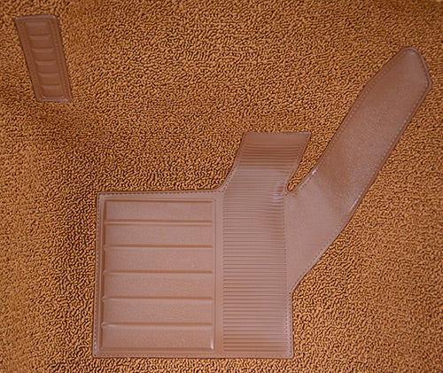 1976 Chevrolet Corvette Rear Without Pad 7037 Doeskin / Camel Tan Cutpile Mass