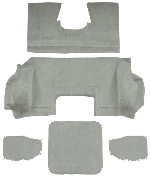 1998-2000 Chevrolet Corvette Convertible Rear 801 Black Cutpile Mass