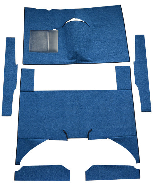 1960-1965 Ford Falcon 4DR Sedan Auto Bench Seat Cut & Sewn 02 Red Loop