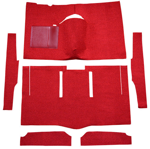 1963-1965 Ford Falcon 2DR Hardtop Auto Bucket Seat Cut & Sewn 13 Maroon Loop