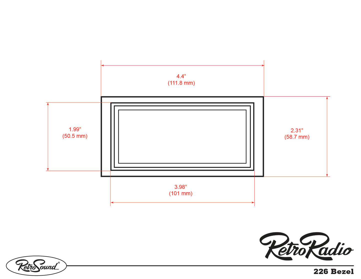 1968 Ford Mustang with Padded Console RetroRadio