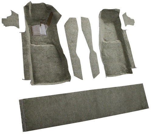 1981-1982 Chevrolet Corvette Front With Console Strips Kick Panels & Door Panels 7769 Saddle / Biscuit Cutpile Mass