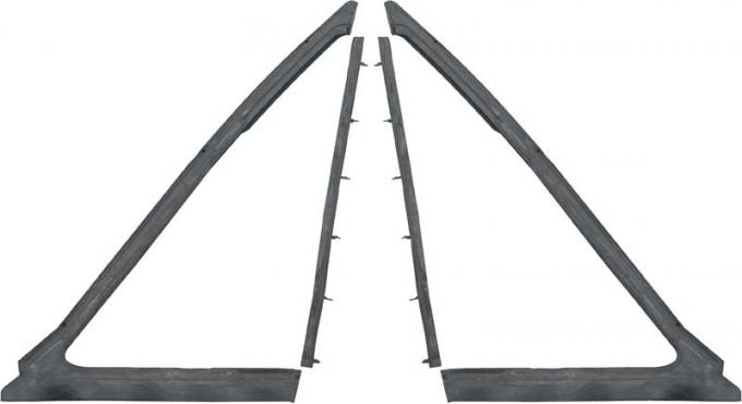 *1963-64 Chevrolet Impala, Hardtop/Convertible; Vent Window Weatherstrip Set - Pair