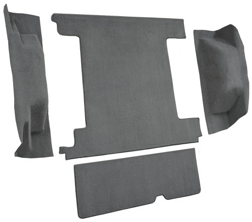 1974-1976 Ford Bronco 2 Gas Tanks With Tailgate Lock Cargo Area 897 Charcoal Cutpile Mass