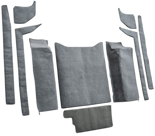 1987-1995 Jeep Wrangler Cargo Area 857 Medium Gray Cutpile