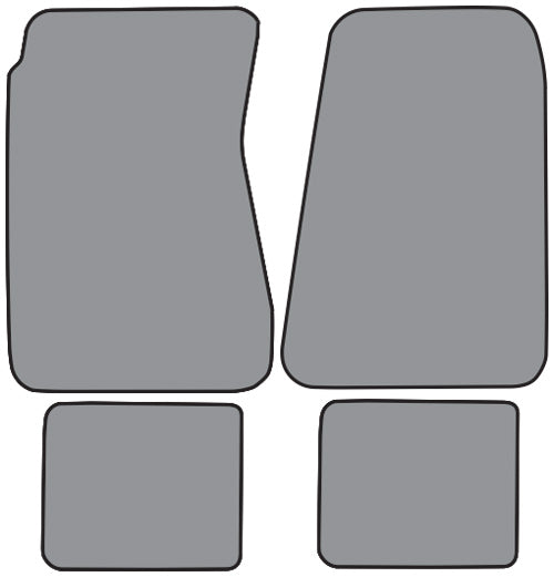 1970-1972 Chevrolet Chevelle Greenbrier Floor Mat 4pc Loop (FM116F, FM18R)