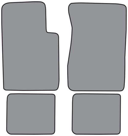 1962-1967 Chevrolet Chevy II Nova Floor Mat 4pc Loop (FM44F, FM18R)