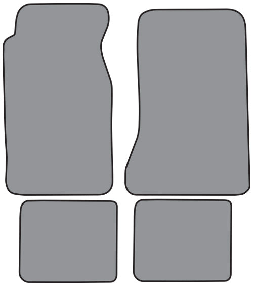 1970-1973 Mercury Cougar Floor Mat 4pc Nylon (FM411F, FM18R)