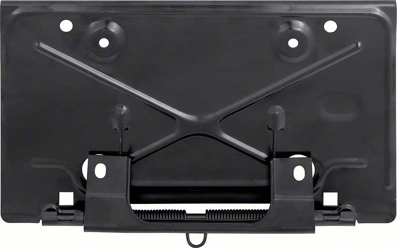 *1968-79 Chevrolet Camaro, Chevelle, Impala, Nova, Ventura; Rear License Plate Bracket, w/ Hinge