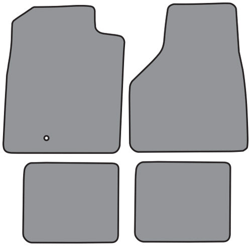 2006-2009 Dodge Ram 3500 Mega Cab Crew Cab Style Floor Mat 4pc Cutpile (FM297F, FM18R)