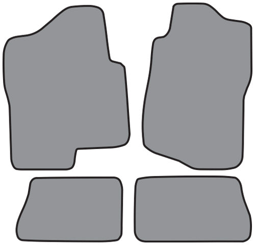 2007-2013 Chevrolet Silverado 1500 Crew Cab Floor Mat 4pc Cutpile (FM330F, FM330R)