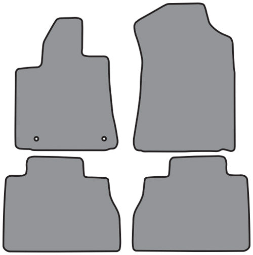 2007-2013 Toyota Tundra Double Cab Floor Mat 4pc Cutpile (FM342, FM342R)