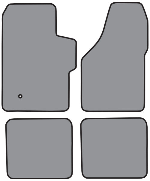 1999-2007 Ford F-450 Super Duty Super Cab Floor Mat 4pc Cutpile (FM300F, FM300R)