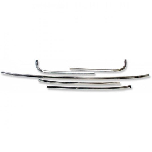 *1966-67 Chevrolet Chevelle, 2-Dr Coupe; Windshield Moldings - Chrome; RH & LH