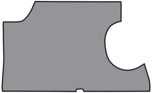 1965-1967 Chevrolet Impala Trunk Mat 2DR Convertible In Carpet With Pad 08 Dark Green Loop
