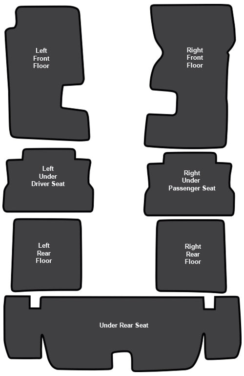1967-1969 Pontiac Firebird Sound Deadener 7pc EVA