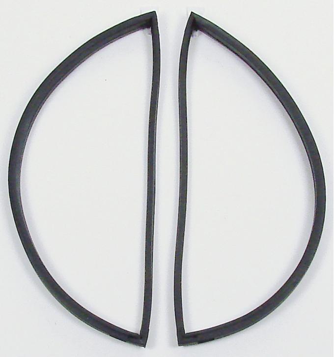 *1973–1991 GM Trucks; Rear Doors Fixed Vent Glass Weatherstrip Seals - Pair