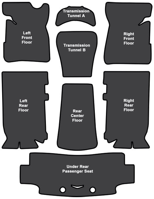 1971-1975 Pontiac Catalina Sound Deadener 8pc EVA