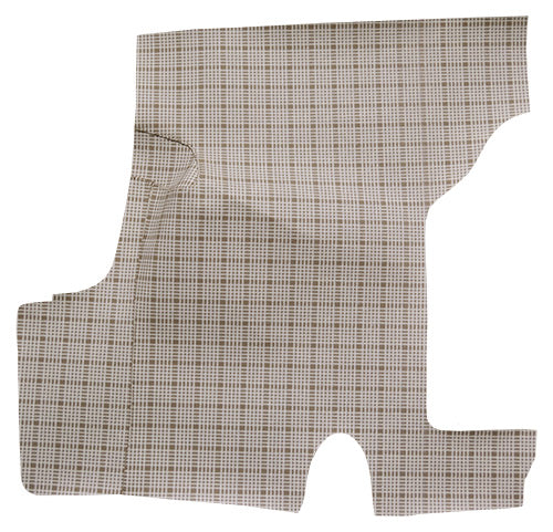 1955-1956 Ford Victoria Trunk Mat 21F Large Plaid Fleece