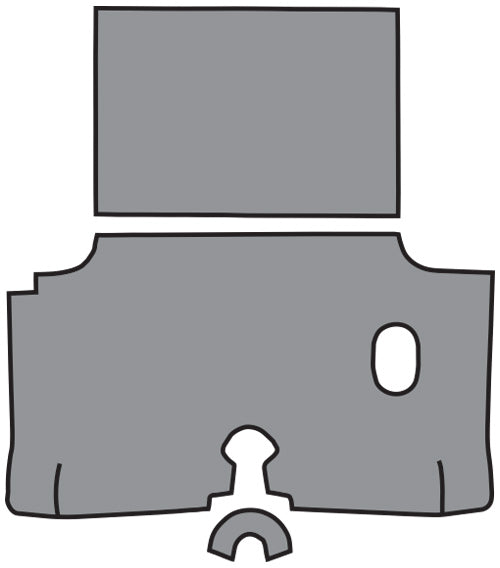 1960 Chevrolet Impala Trunk Mat 15V GM Waffle TM Vinyl