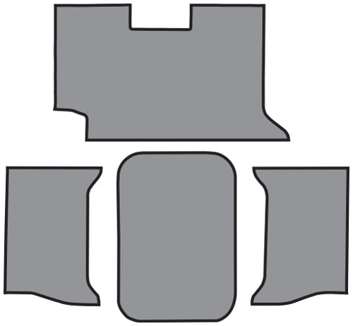 1962-1964 Chevrolet Impala 2DR Convertible Trunk Mat 04V Crowsfeet TM Vinyl