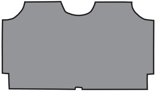 1966-1967 Chevrolet Caprice 2DR Coupe Trunk Mat 03V Gray Herringbone TM Vinyl