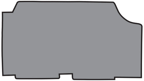 1966-1967 Dodge Charger Trunk Mat 02V Gray Houndstooth TM Vinyl