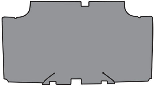 1968-1969 Plymouth Belvedere Convertible Trunk Mat 01V Gray Plaid TM Vinyl