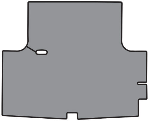 1969 Plymouth Valiant Trunk Mat 01V Gray Plaid TM Vinyl
