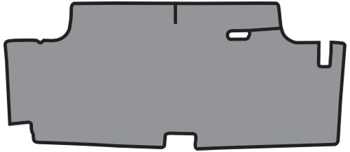 1970-1974 Dodge Challenger Trunk Mat 03V Gray Herringbone TM Vinyl