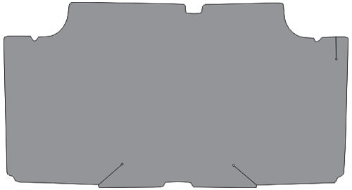 1970 Plymouth Satellite Trunk Mat 03V Gray Herringbone TM Vinyl