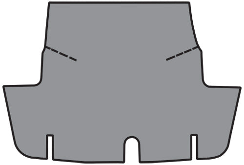 1968-1969 American Motors Javelin Trunk Mat 54AMC Blue Herringon TM Foam