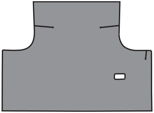 1969-1970 Plymouth Fury 2DR Convertible Trunk Mat 03V Gray Herringbone TM Vinyl
