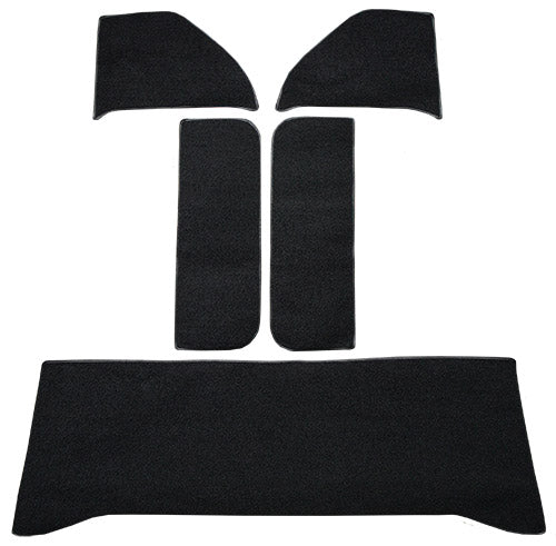 1960-1963 GMC 2500 Series Rear Cab Wall Door & Kick Panels 01 Black Loop