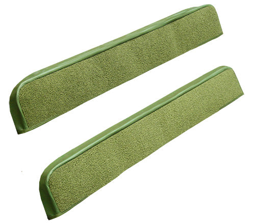1971-1973 Ford Mustang Door Panel Inserts With Binding 2pc 601 Black Nylon