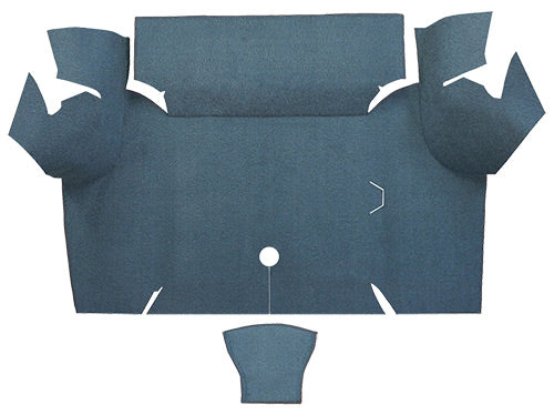 1967-1968 Ford Mustang Coupe Trunk Kit Floor Only Trunk Mat 1001A Black Essex