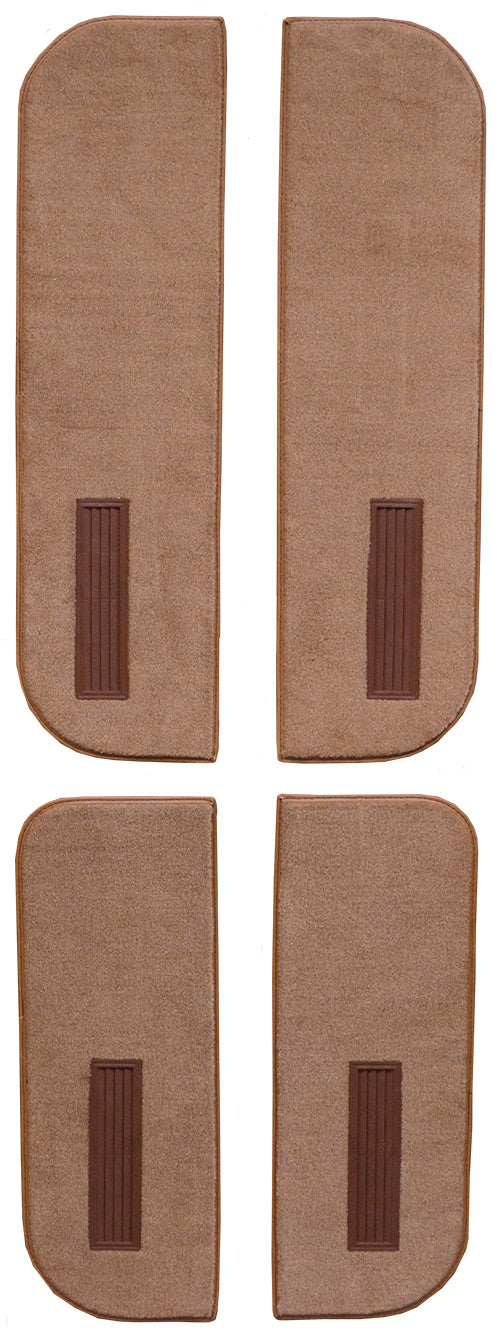 1989-1991 GMC V2500 Suburban Door Panel Inserts On Cardboard W/Vents 4pc 871 Sandalwood Cutpile