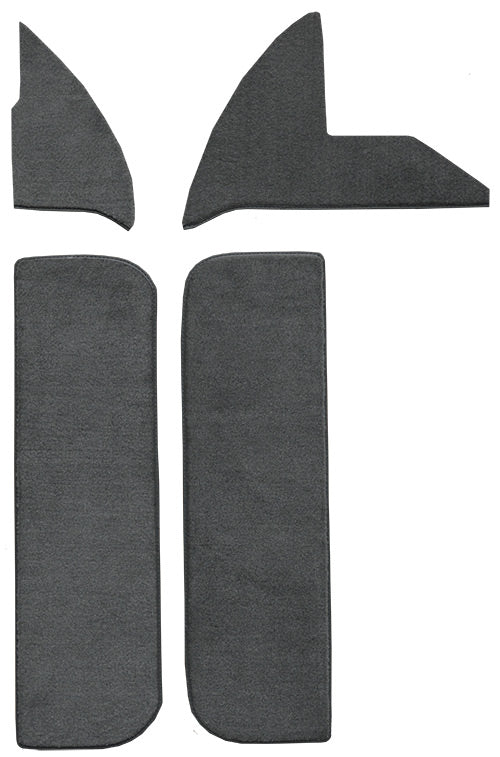 1975-1979 Dodge D100 Door & Kick Panel Inserts With Cardboard 819 Dark Blue Cutpile