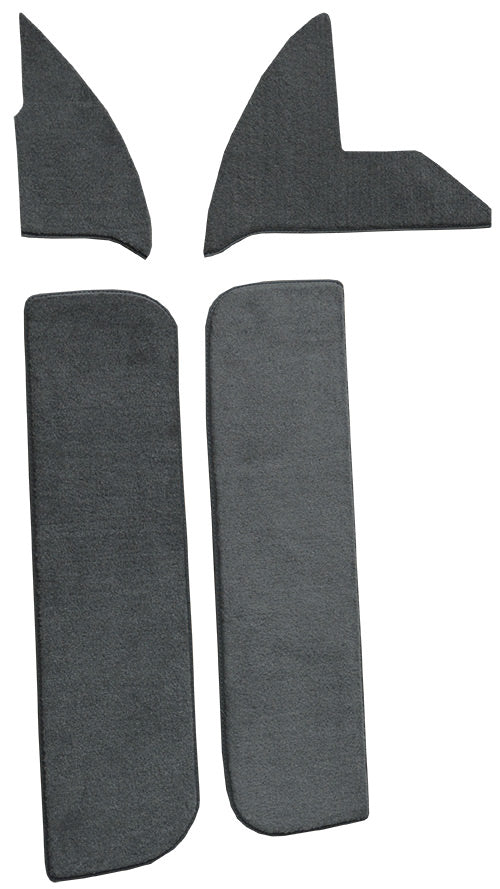 1975-1979 Dodge D100 Door & Kick Panel Inserts With Cardboard 819 Dark Blue Cutpile